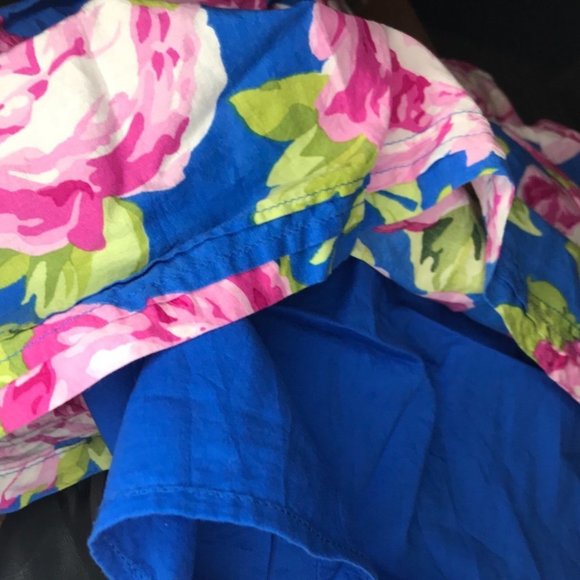 Abercrombie and Fitch Small Blue Pink Floral Aurora Disneybound Skirt - Picture 5 of 6